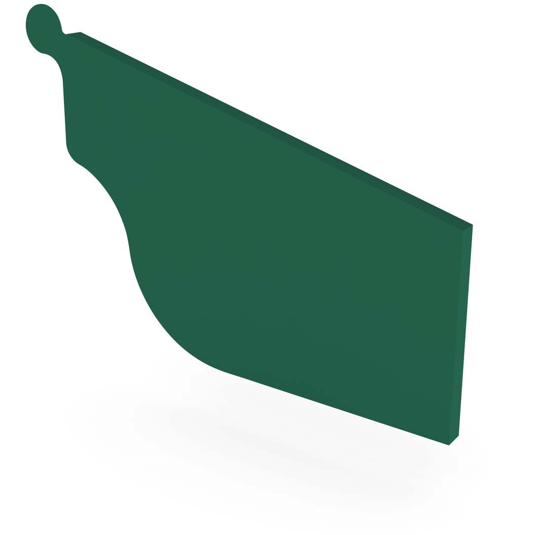 OG Gutter 125 Stop End Right Hand Caulfield Green