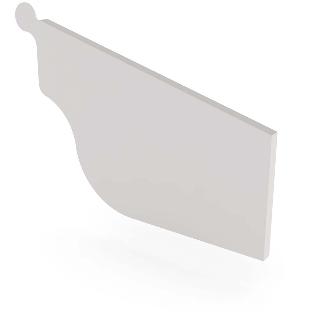 OG Gutter 125 Stop End Right Hand Gull Grey