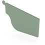 OG Gutter 125 Stop End Right Hand Mist Green