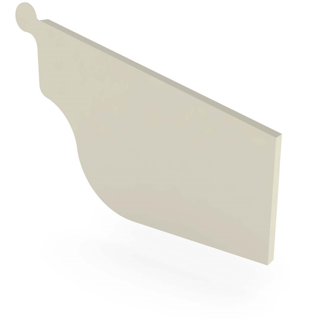 OG Gutter 125 Stop End Right Hand Moss Vale Sand