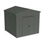 Domestic Gable Roof Shed Stubbie 3.16 x 3.16 x 2.4m Gable End PA Door Slate Grey