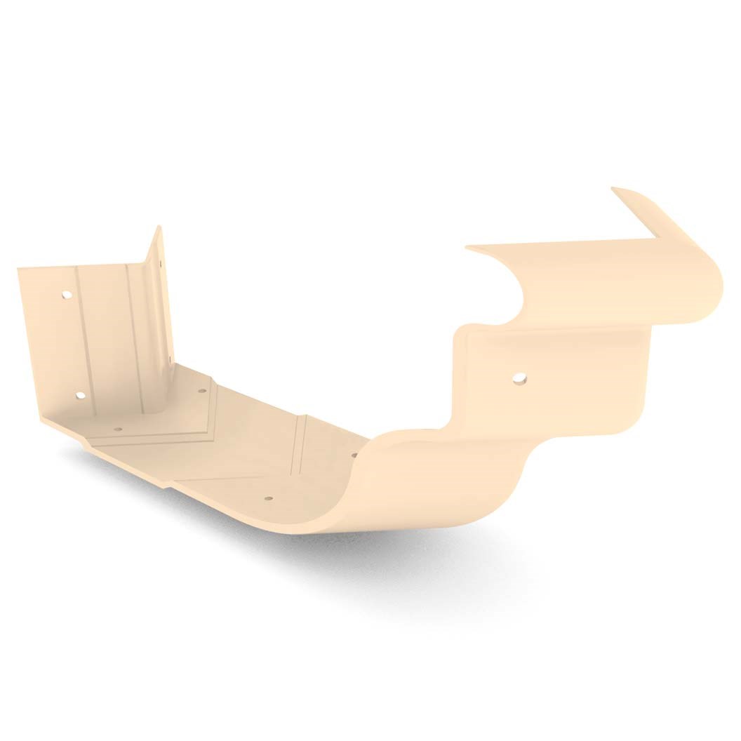 OG Gutter 125 Ribbed External Cast Angle Smooth Cream
