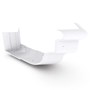 OG Gutter 125 Ribbed External Cast Angle Off White
