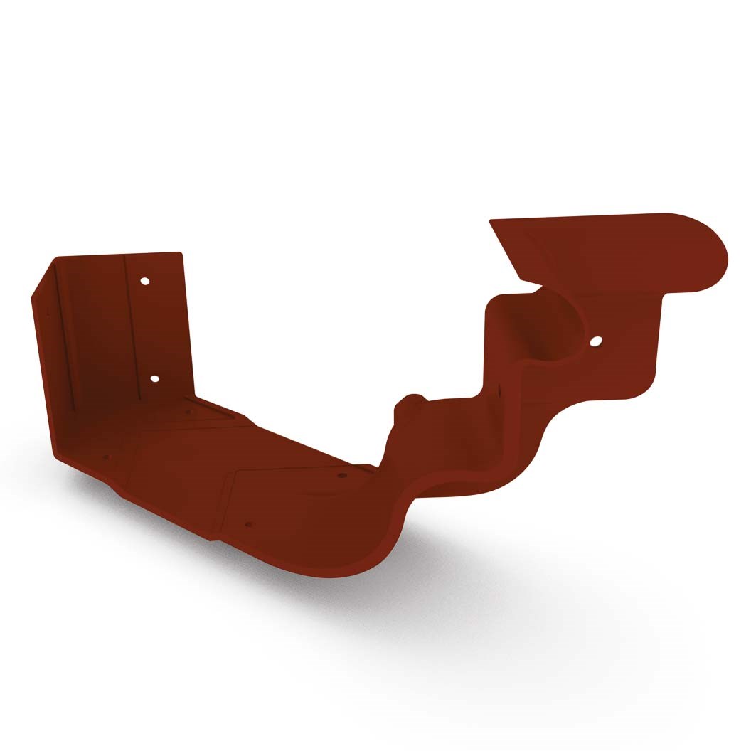 OG Gutter 125 Ribbed Internal Cast Angle Heritage Red