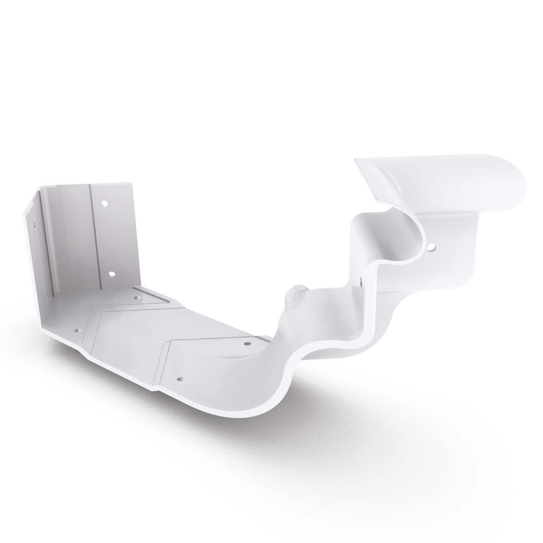 OG Gutter 125 Ribbed Internal Cast Angle Off White