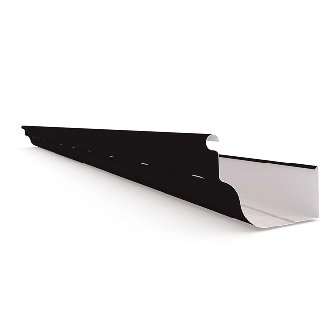 OG Gutter 125 Ribbed Slotted Ebony