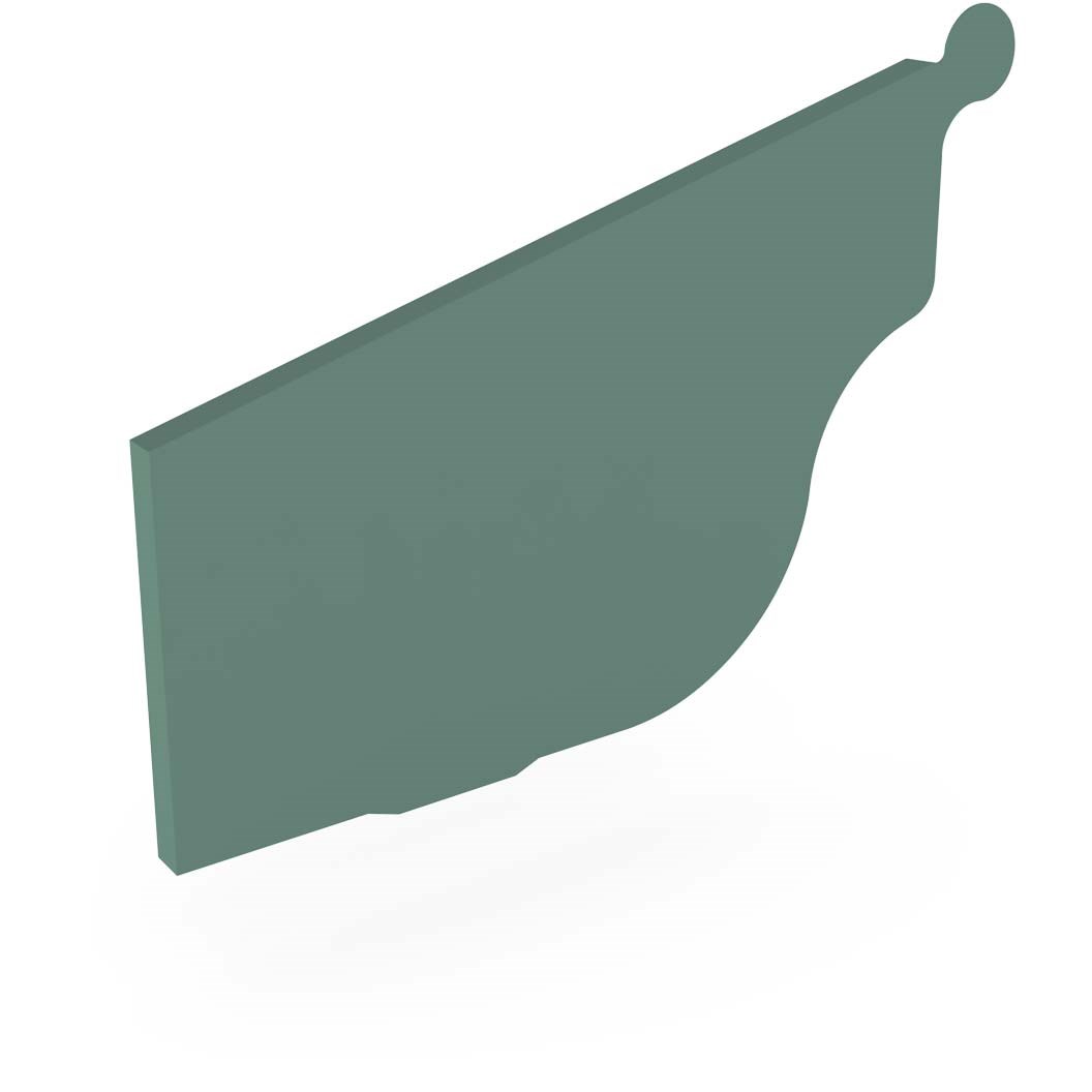 OG Gutter 125 Ribbed Stop End Left Hand Rivergum