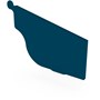 OG Gutter 125 Ribbed Stop End Right Hand Mountain Blue