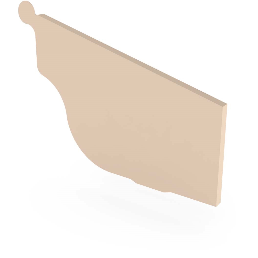 OG Gutter 125 Ribbed Stop End Right Hand Merino