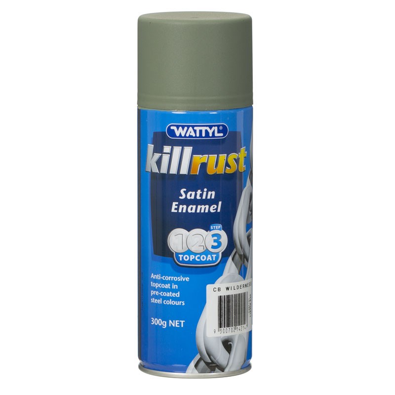 Wattyl Killrust Satin Enamel Wilderness Aerosol