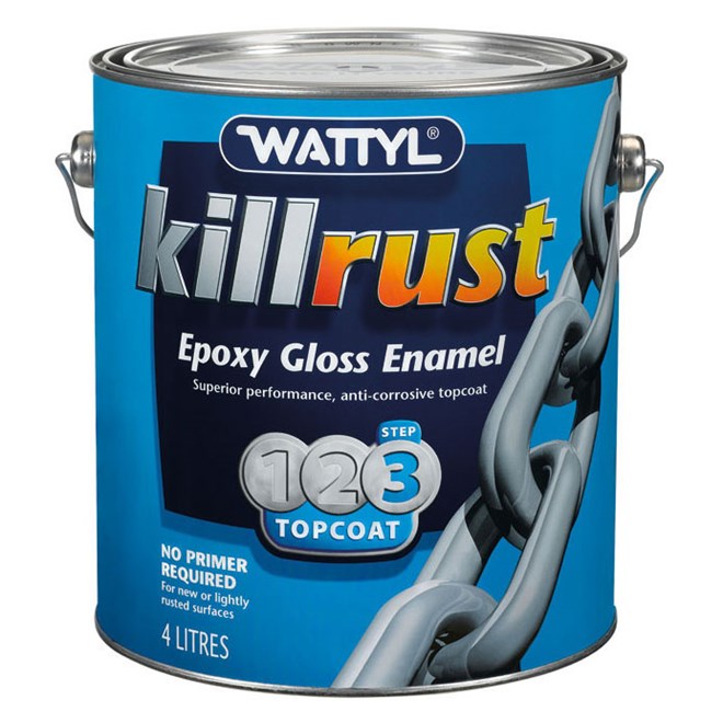 Wattyl Killrust Gloss Enamel Sungold 4L