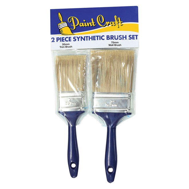 Paint Craft Synthetic Brush Set 2 Piece