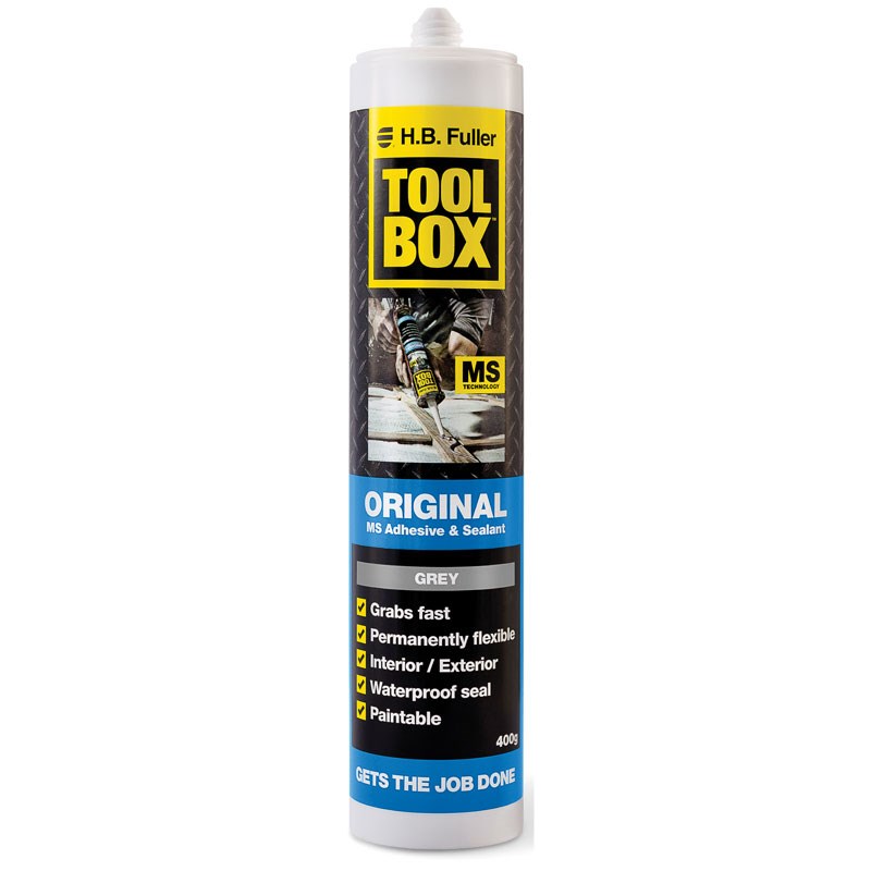 HB Fuller Toolbox Adhesive Sealant Grey 400gm