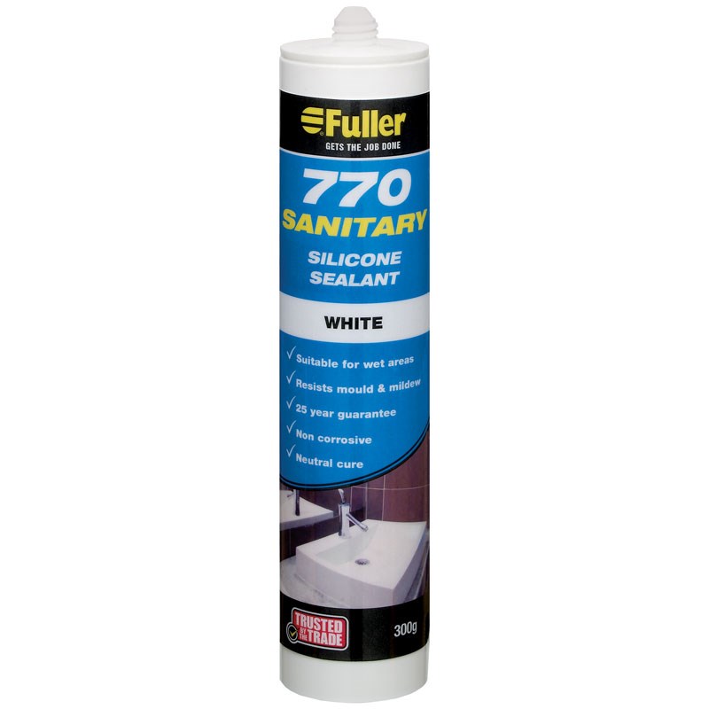 HB Fuller White Sanitary Silicone 300g