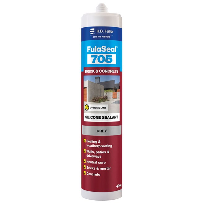 HB Fuller Fulaseal 705 Brick and Concrete Silicone Sealant Grey 400gm