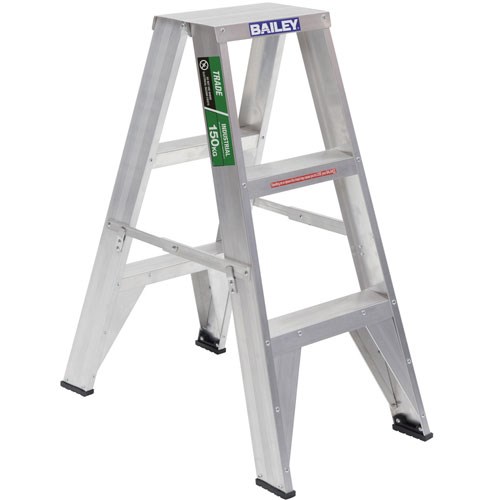 Bailey 3 Step Double Sided Aluminium Trade Ladder