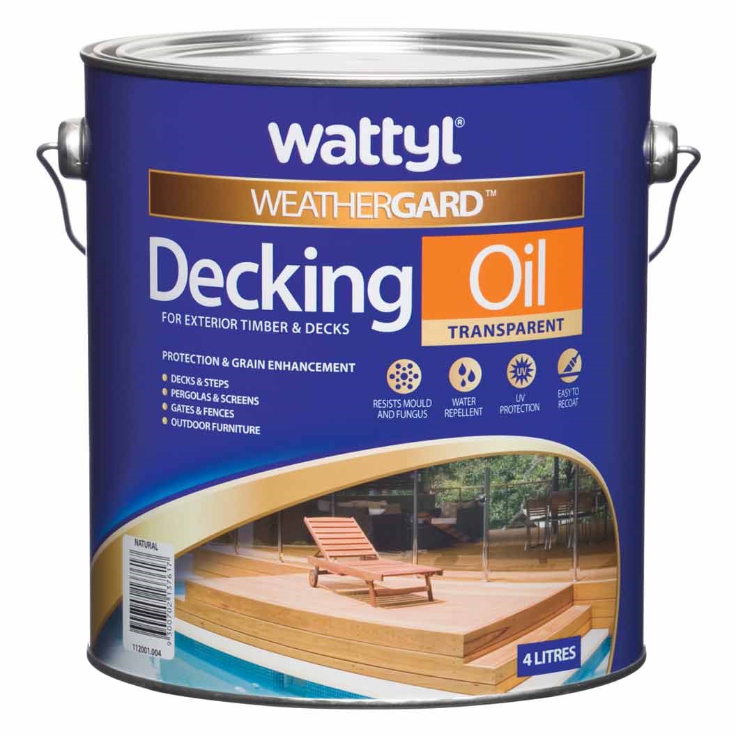 Wattyl Weathergard Natural Decking Oil 4L