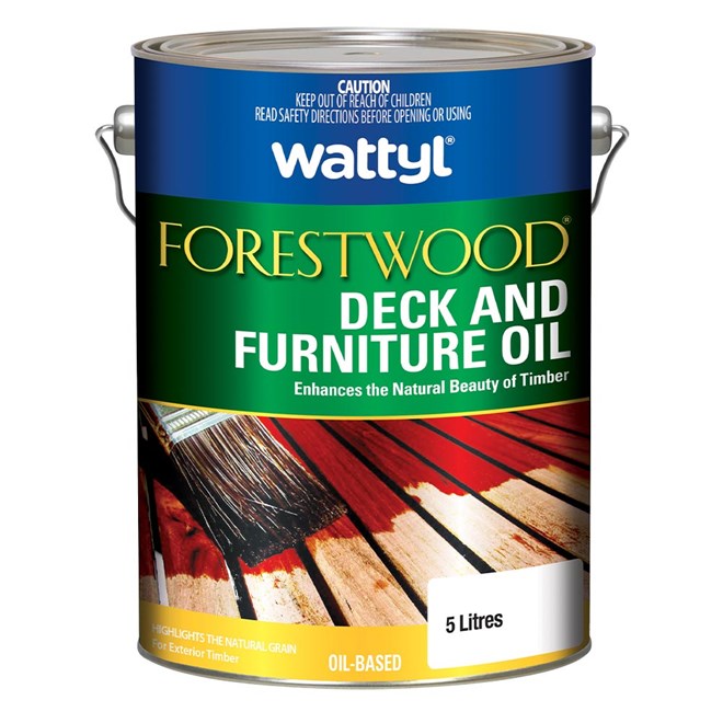 Wattyl Forestwood Deck and Furniture Oil Natural Teak 5L