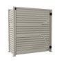 Slat Pool Pump Cover 600 x 1594 x 1500mm Birch Single Door No Lid