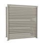 Slat Pool Pump Cover 600 x 1594 x 1500mm Birch Single Door No Lid