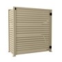 Slat Pool Pump Cover 600 x 1594 x 1500mm Merino Single Door No Lid