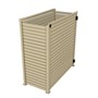 Slat Pool Pump Cover 600 x 1594 x 1500mm Merino Single Door No Lid