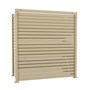 Slat Pool Pump Cover 600 x 1594 x 1500mm Merino Single Door No Lid