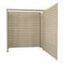 Slat Pool Pump Cover 600 x 1594 x 1500mm Merino Single Door No Lid