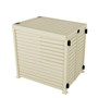 Slat Pool Pump Cover 1150 x 1204 x 982mm Primrose Double Door With Lid