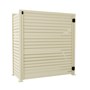 Slat Pool Pump Cover 600 x 1594 x 1500mm Primrose Single Door No Lid