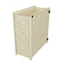 Slat Pool Pump Cover 600 x 1594 x 1500mm Primrose Single Door No Lid