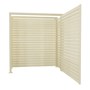Slat Pool Pump Cover 600 x 1594 x 1500mm Primrose Single Door No Lid