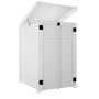 Slat Pool Pump Cover 1200 x 1489 x 982mm White Double Door With Lid
