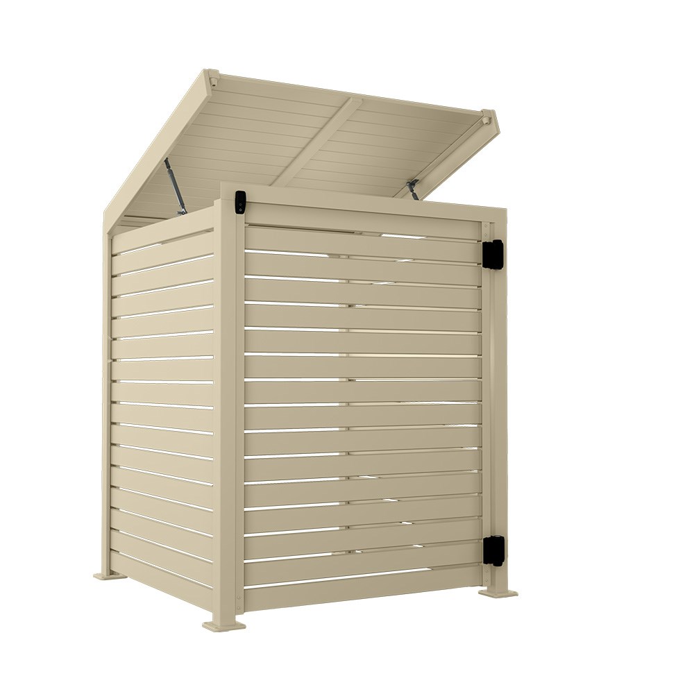 Slat Pool Pump Cover 1000 x 1204 x 916mm Merino Single Door With Lid