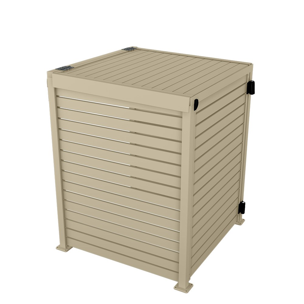 Slat Pool Pump Cover 1000 x 1204 x 916mm Merino Single Door With Lid