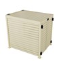 Slat Pool Pump Cover 1200 x 1134 x 982mm Primrose Double Door With Lid