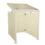 Slat Pool Pump Cover 1200 x 1134 x 982mm Primrose Double Door With Lid