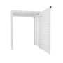 Slat Pool Pump Cover 1000 x 1204 x 916mm White Single Door With Lid