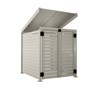 Slat Pool Pump Cover 1200 x 1134 x 982mm Birch Double Door With Lid