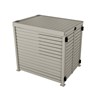 Slat Pool Pump Cover 1200 x 1134 x 982mm Birch Double Door With Lid