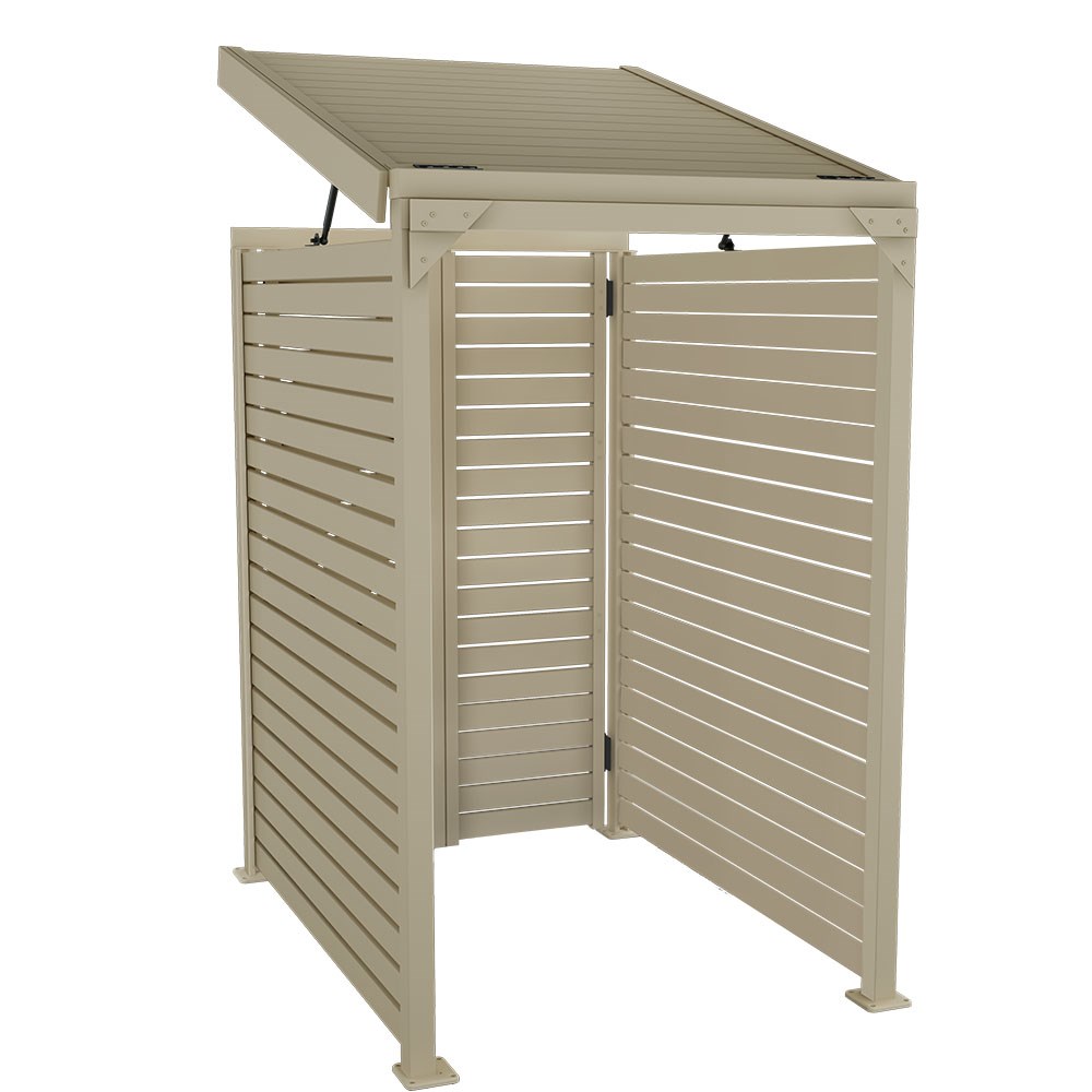 Slat Pool Pump Cover 1200 x 1489 x 982mm Merino Double Door With Lid