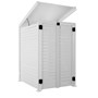 Slat Pool Pump Cover 1200 x 1489 x 982mm Off White Double Door With Lid