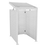 Slat Pool Pump Cover 1200 x 1489 x 982mm Off White Double Door With Lid