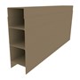 Aluminium Retaining Wall Sleeper Beige 147x50x2345mm