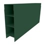 Aluminium Retaining Wall Sleeper Caufield Green 147x50x2345mm