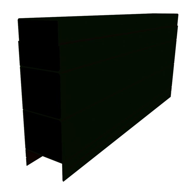 Aluminium Retaining Wall Sleeper Ebony 147x50x2345mm