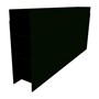 Aluminium Retaining Wall Sleeper Ebony 147x50x2345mm