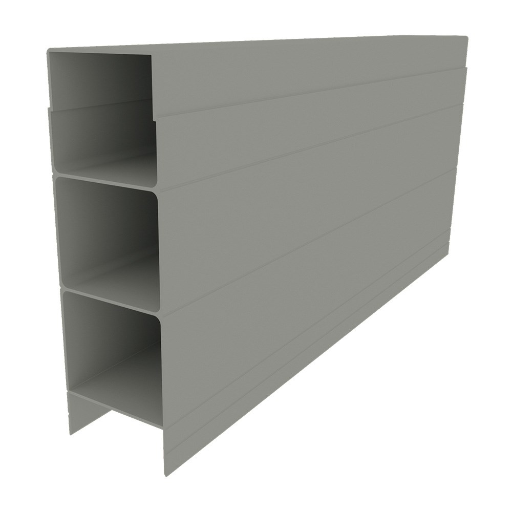 Aluminium Retaining Wall Sleeper Gull Grey 147x50x2345mm