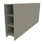 Aluminium Plinth Birch 150x50x2350mm