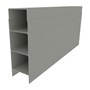 Aluminium Plinth Gull Grey  150x50x2350mm